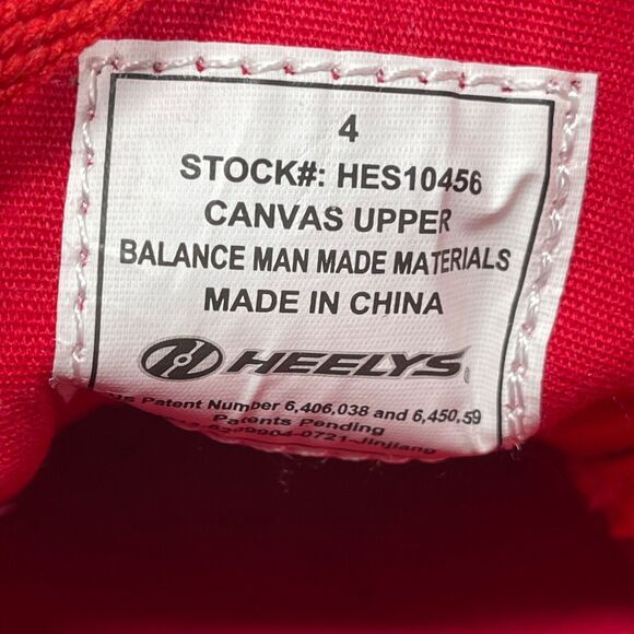 Heelys Skate Shoes Youth Size 4 Red White Canvas Lace Up Pro 20 HES10456 - Picture 11 of 13